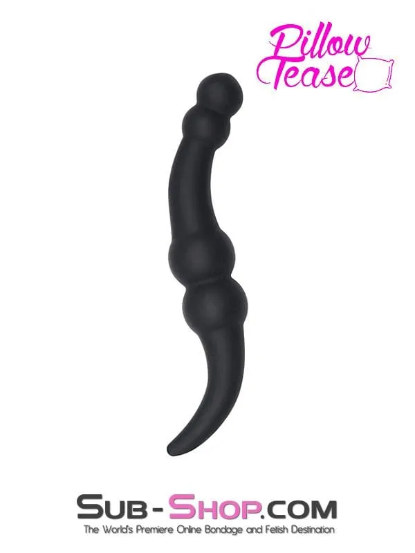 1808M      Double Ended Dildo with Ball End and Tapered Anal Starter