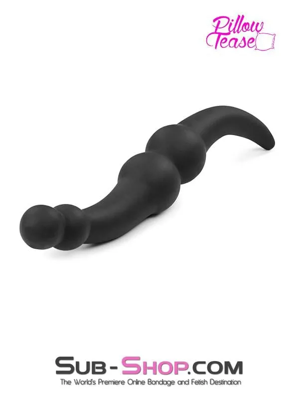 1808M      Double Ended Dildo with Ball End and Tapered Anal Starter