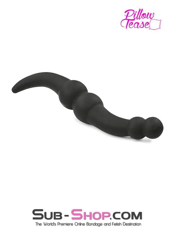 1808M      Double Ended Dildo with Ball End and Tapered Anal Starter