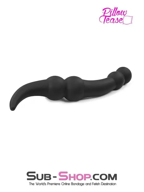 1808M      Double Ended Dildo with Ball End and Tapered Anal Starter