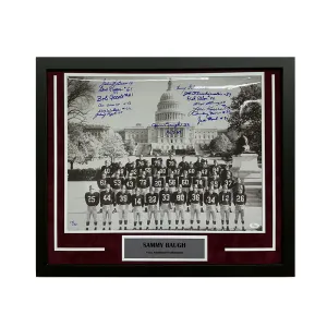 1952 Washington Redskins 14 Signature Hand Signed & Framed 16x20 Football Photo