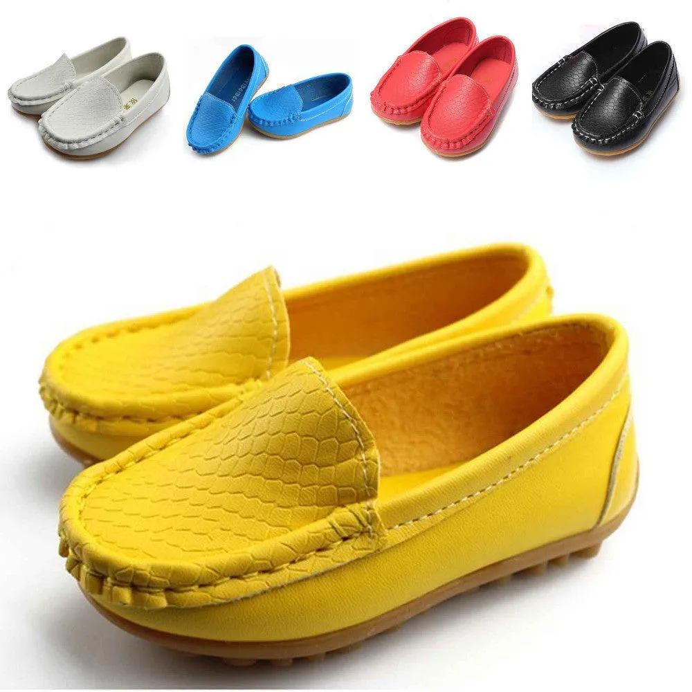 2015 Hot Sale New Children Shoes Kids Sneakers Flats With Boys And Girls Soft Leather Running Shoes Size 21-30  Free Shipping