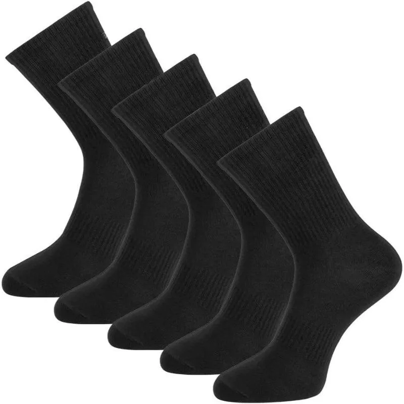 5 Pack Athlete Odor Resistant Crew Socks – Stay Fresh and Dry