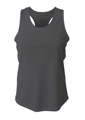 A4 NW1179 Athletic Racerback Woman's Tank - Graphite