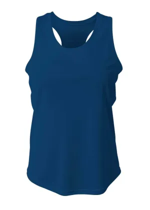 A4 NW1179 Athletic Racerback Woman's Tank - Navy