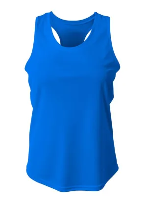 A4 NW1179 Athletic Racerback Woman's Tank - Royal