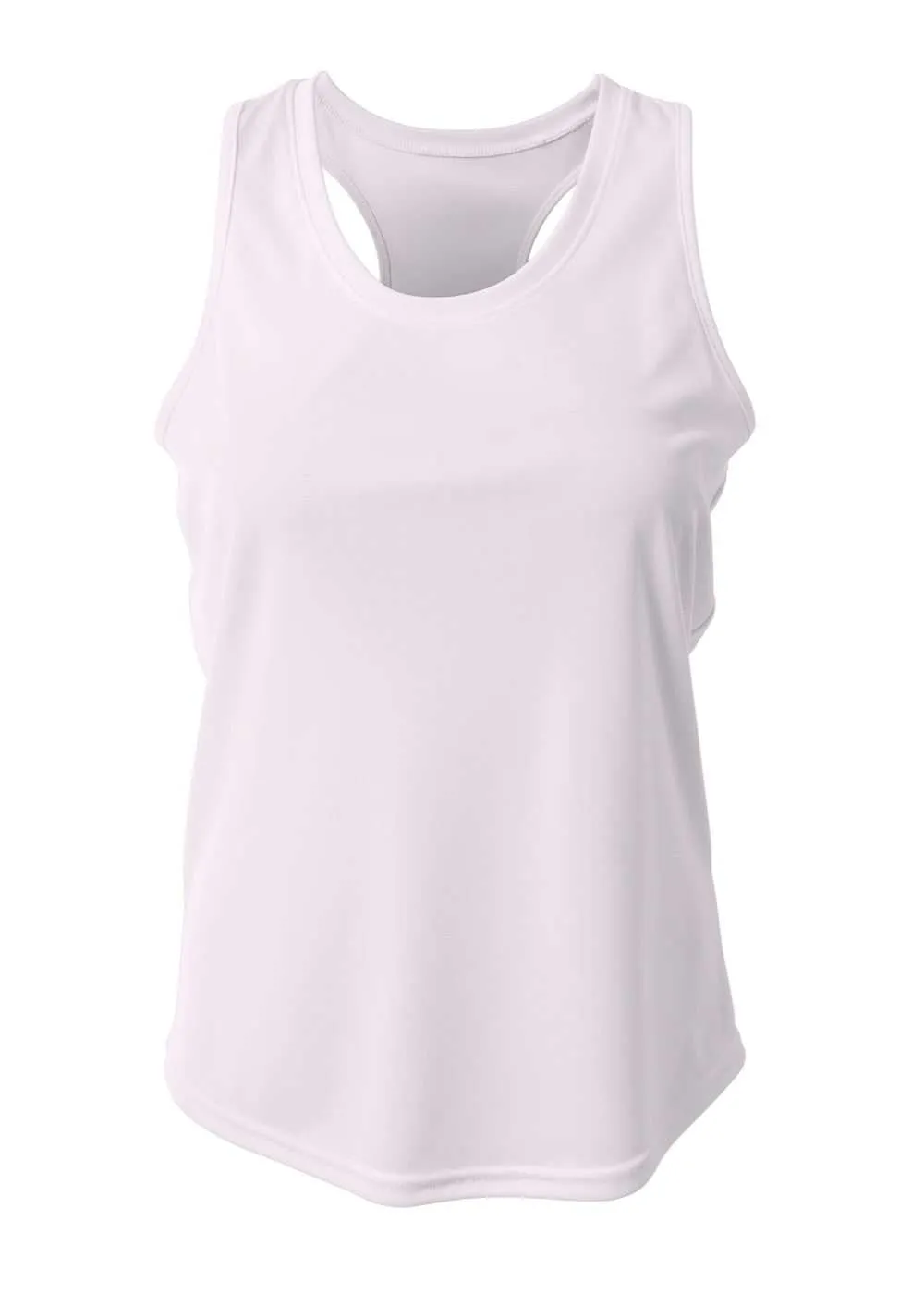 A4 NW1179 Athletic Racerback Woman's Tank - White