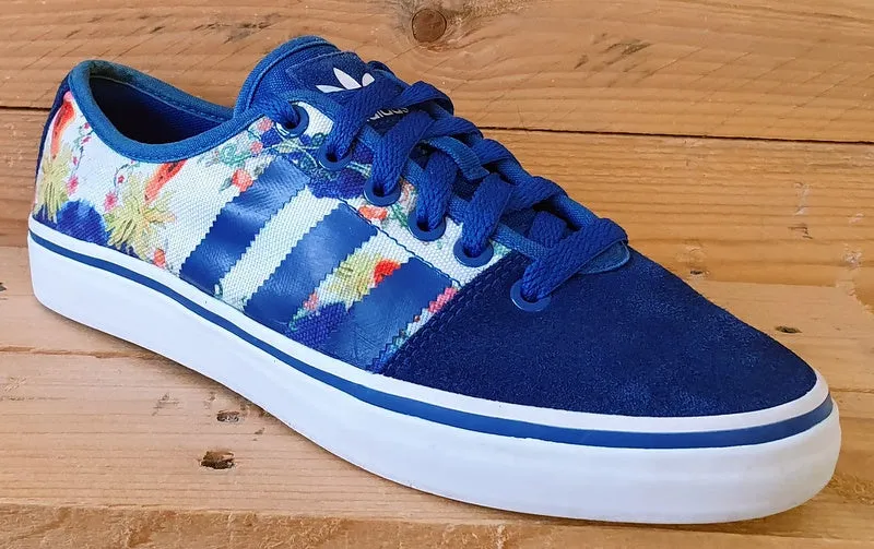 Adidas Adria Restyle Low Canvas Trainers UK6/US7.5/EU39 M25539 Blue/Multicolour