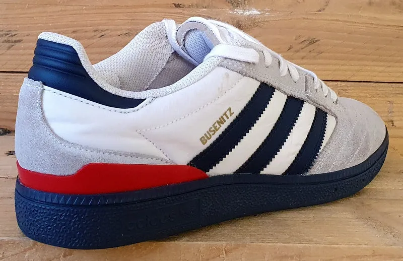 Adidas Busenitz Low Trainers UK9/US9.5/EU43 GY3650 White Collegiate Navy