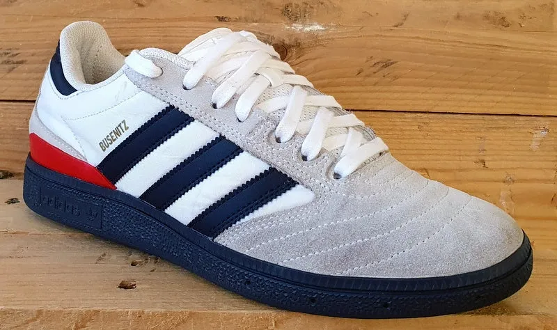 Adidas Busenitz Low Trainers UK9/US9.5/EU43 GY3650 White Collegiate Navy