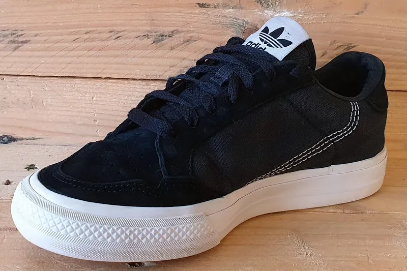 Adidas Continental Vulc Low Canvas Trainers UK5/US5.5/EU38 EF3524 Black/White