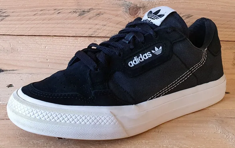 Adidas Continental Vulc Low Canvas Trainers UK5/US5.5/EU38 EF3524 Black/White