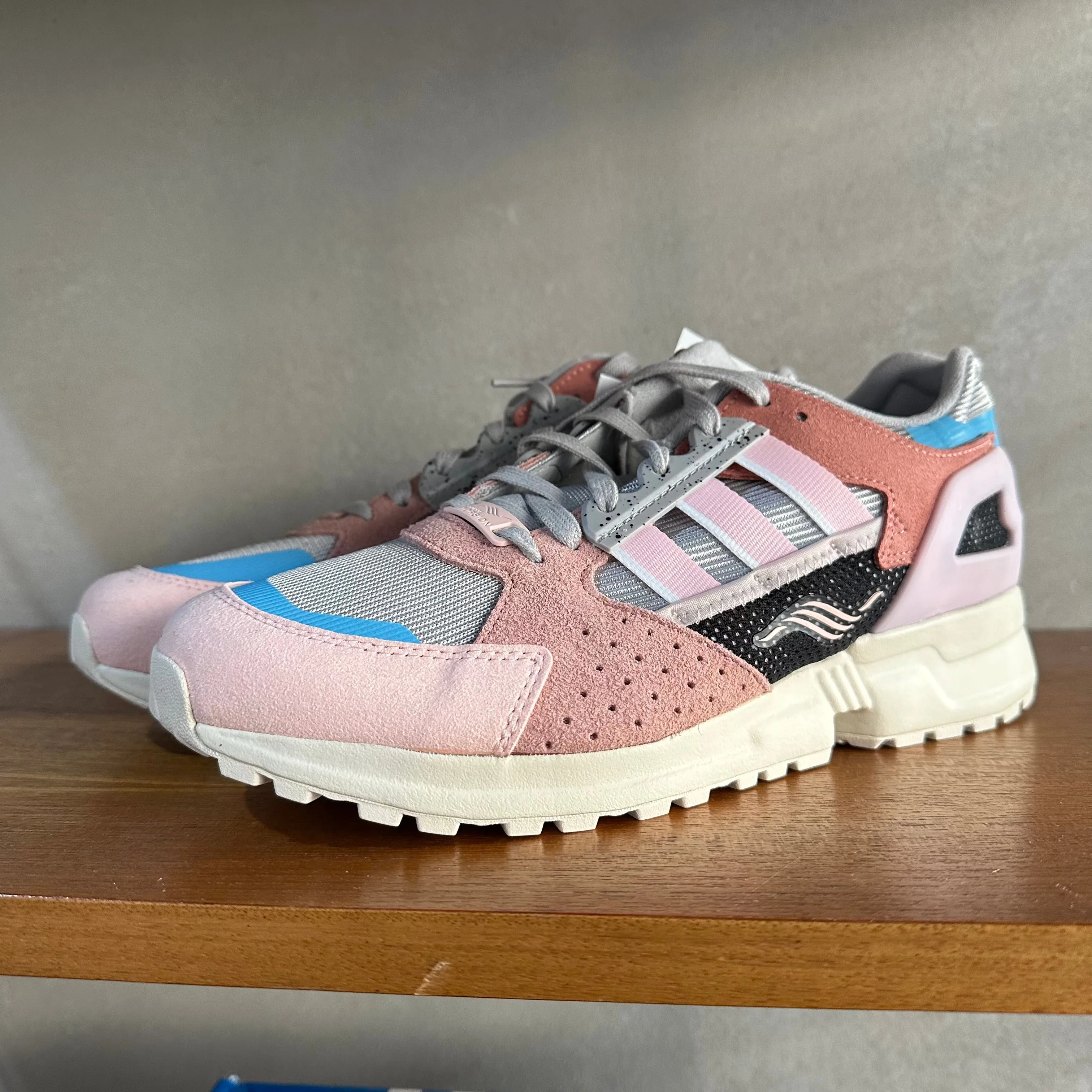 adidas ZX 10,000 C Trainers Ash Pink UK 9.5