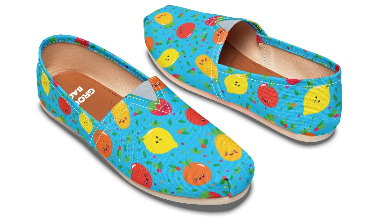 Adorable Fruit Pattern Casual Shoes