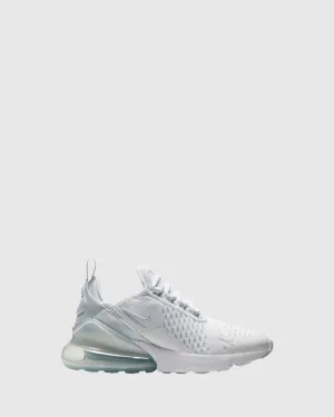 Air Max 270 Grade School White/White/Silver