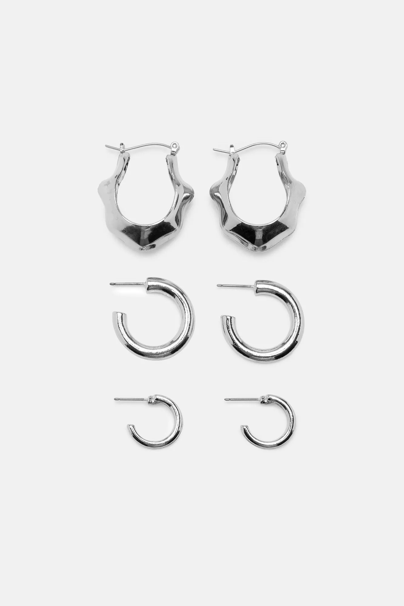 All I Need 3 Pack Earring Set - Silver