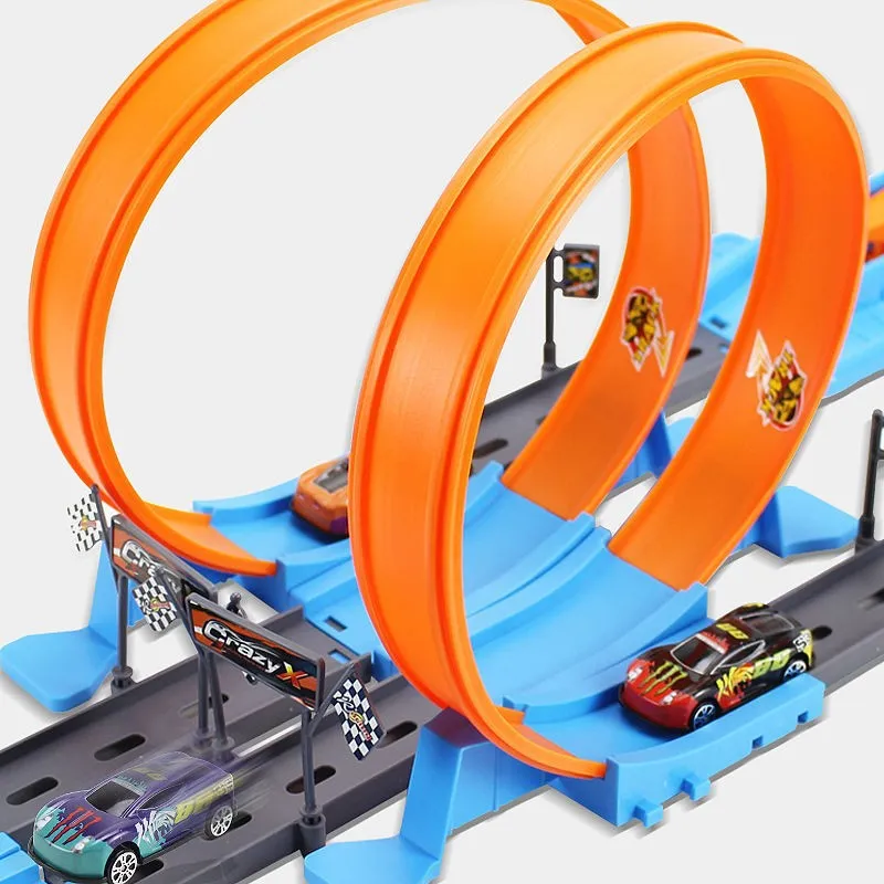 Alloy Racing Track Catapult Car Boy Car Track Kids Toy