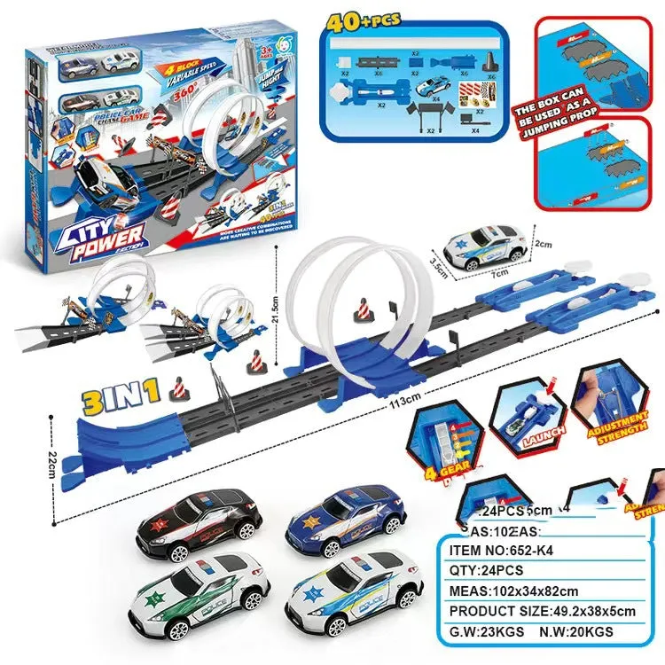 Alloy Racing Track Catapult Car Boy Car Track Kids Toy