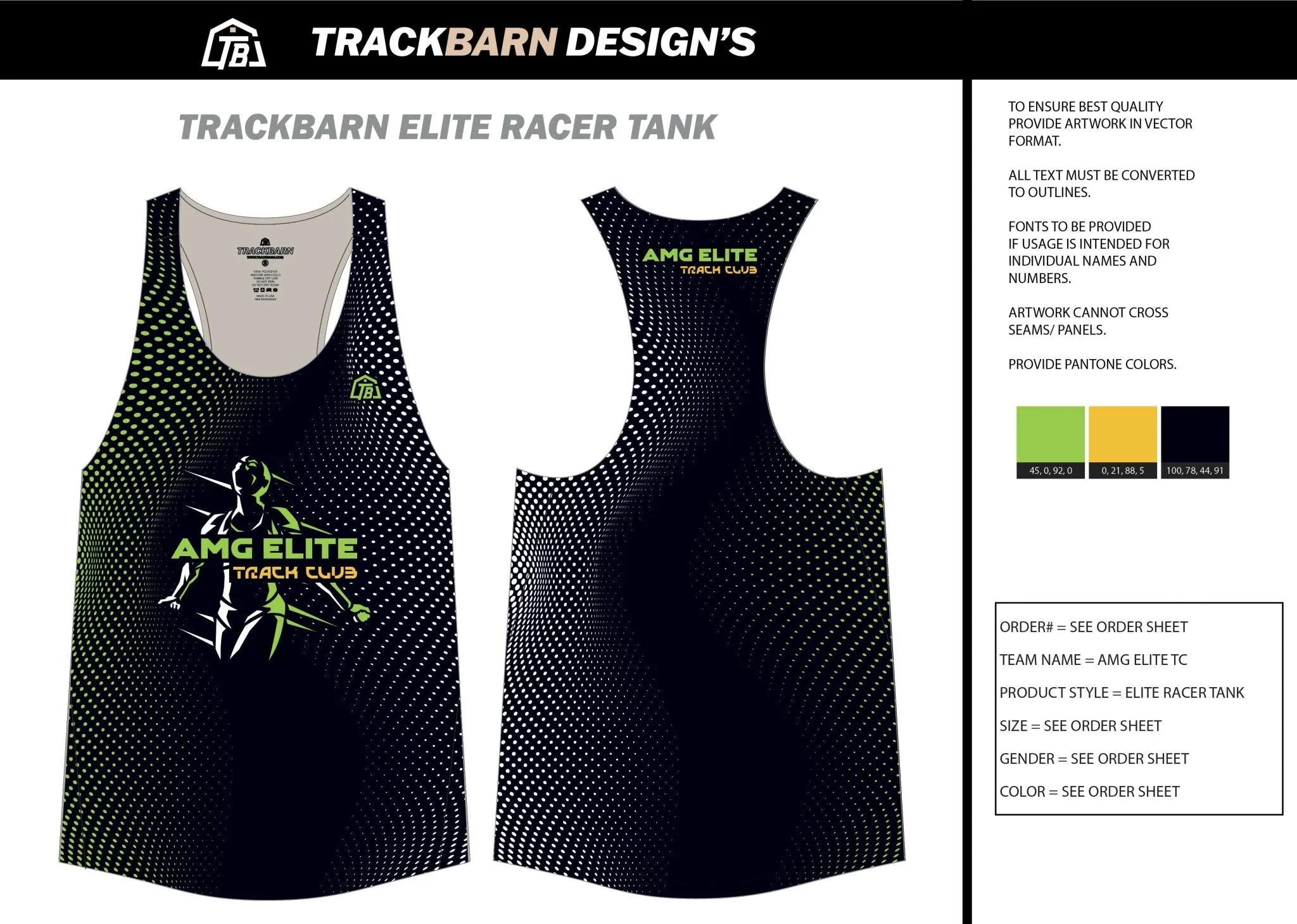 AMG-Elite- Youth Track Singlet