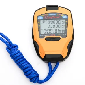 AnyTime D-308 Three Rows Sports Stopwatch 100  Lap-Memory