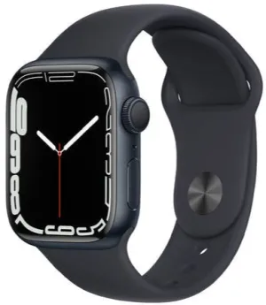 Apple Watch Series 7 ( GPS   CELLULAR ) 41mm Midnight Aluminum Case with Midnight Sport Band (MKH73)