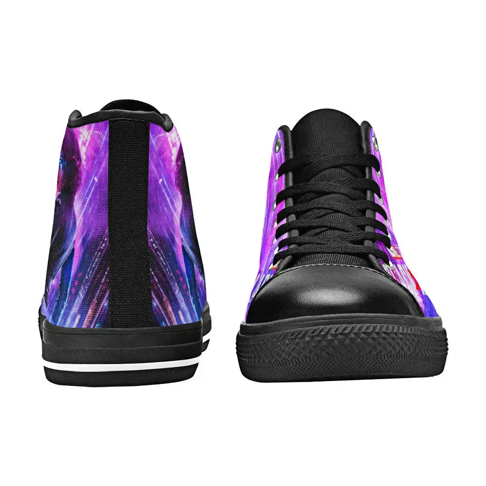 Avengers Black Widow Shoes High Top Sneakers for Kids and Adults