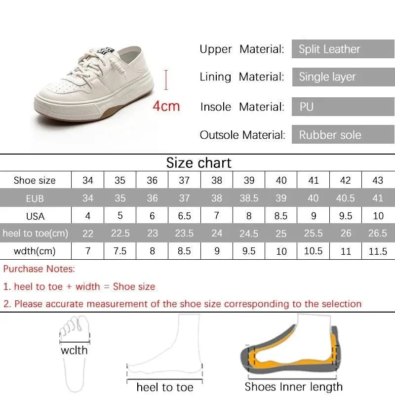 AWCS25 Women's Casual Shoes - Leather Soft Sneakers