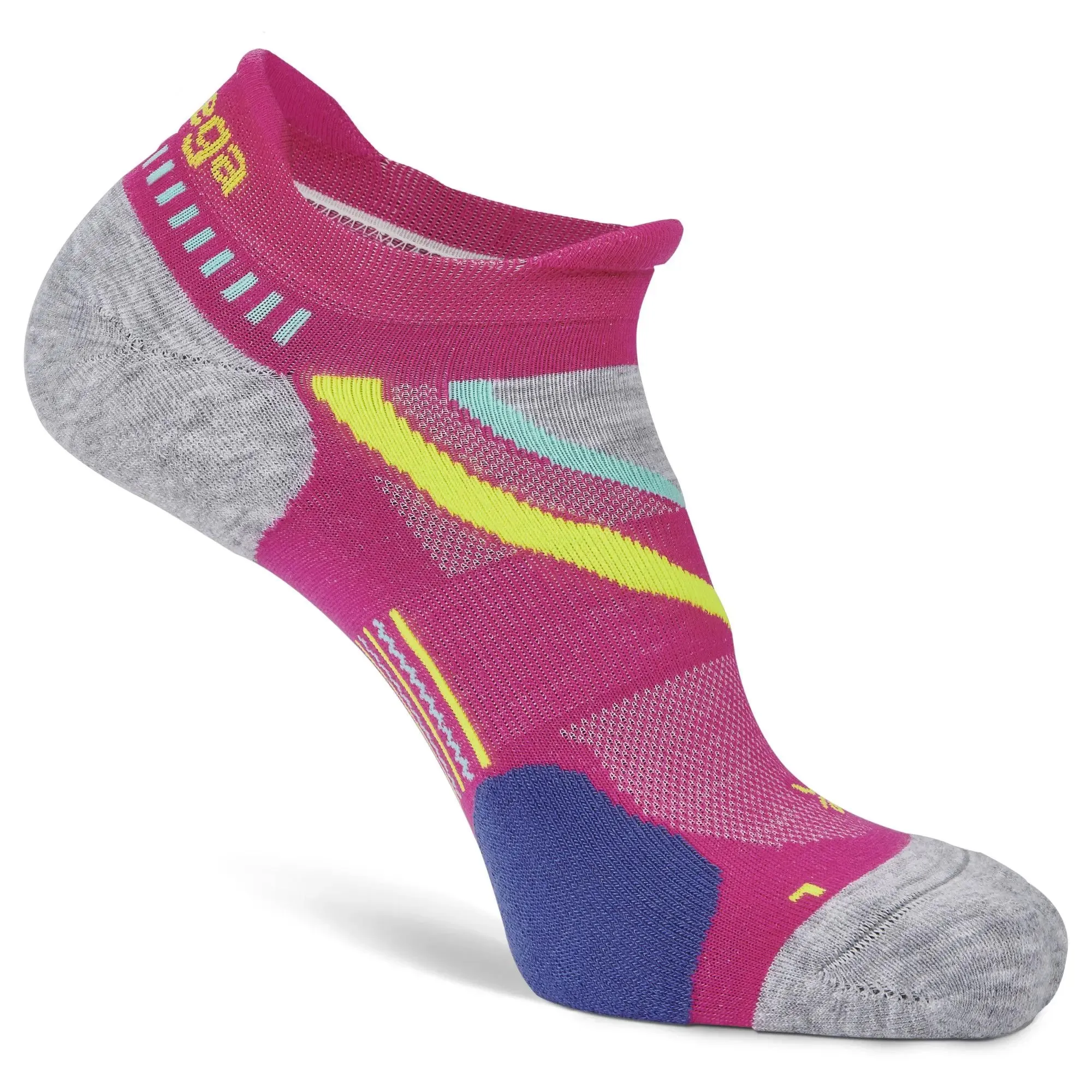 Balega UltraGlide No Show Tab Electric Pink Socks