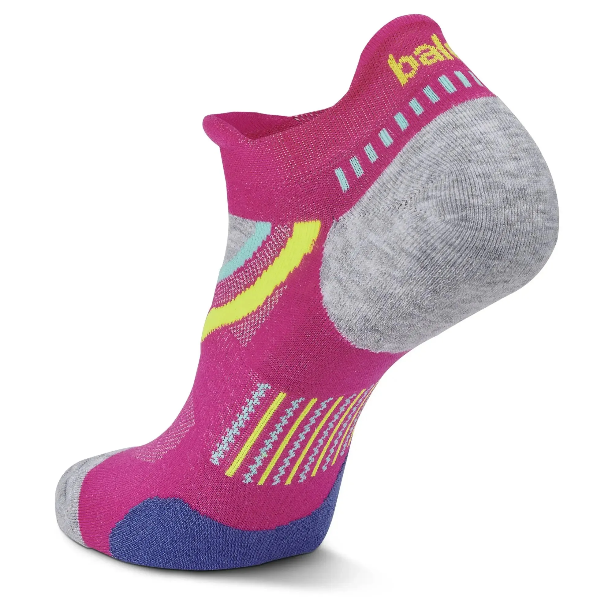 Balega UltraGlide No Show Tab Electric Pink Socks