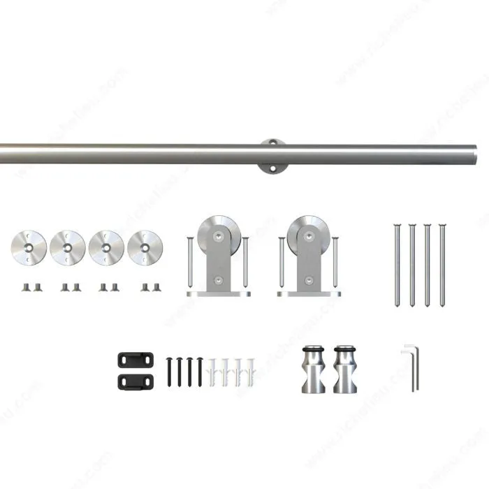 Barn Door Stainless Steel Decorative Sliding Hardware Kit