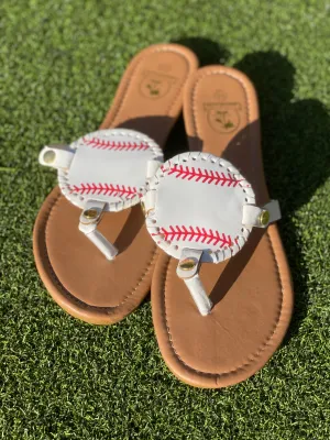 Baseball Thong Sandals