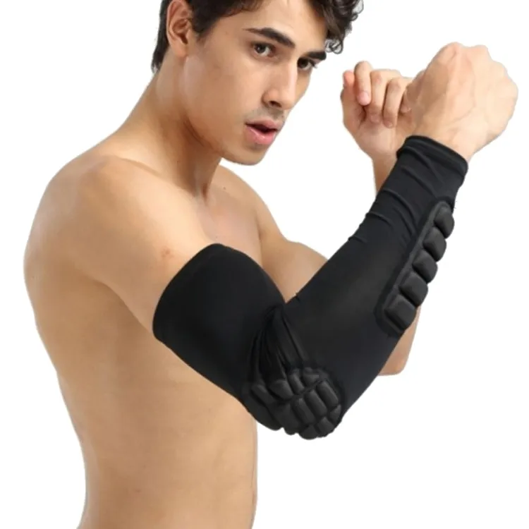 Basketball Sleeve Cellular Anti-collision Anti-slip Compression Elbow Protective Gear, Size:XL(Black)