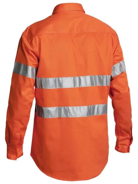 Bisley Taped Hi Vis Closed Front Drill Shirt (BTC6482)