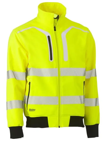 Bisley Taped Hi Vis Soft Shell Bomber Jacket (BJ6979T)