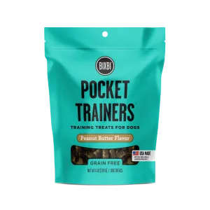 Bixbi Pocket Trainers Peanut Butter Flavor Grain-Free Dog Treats, 6-oz bag