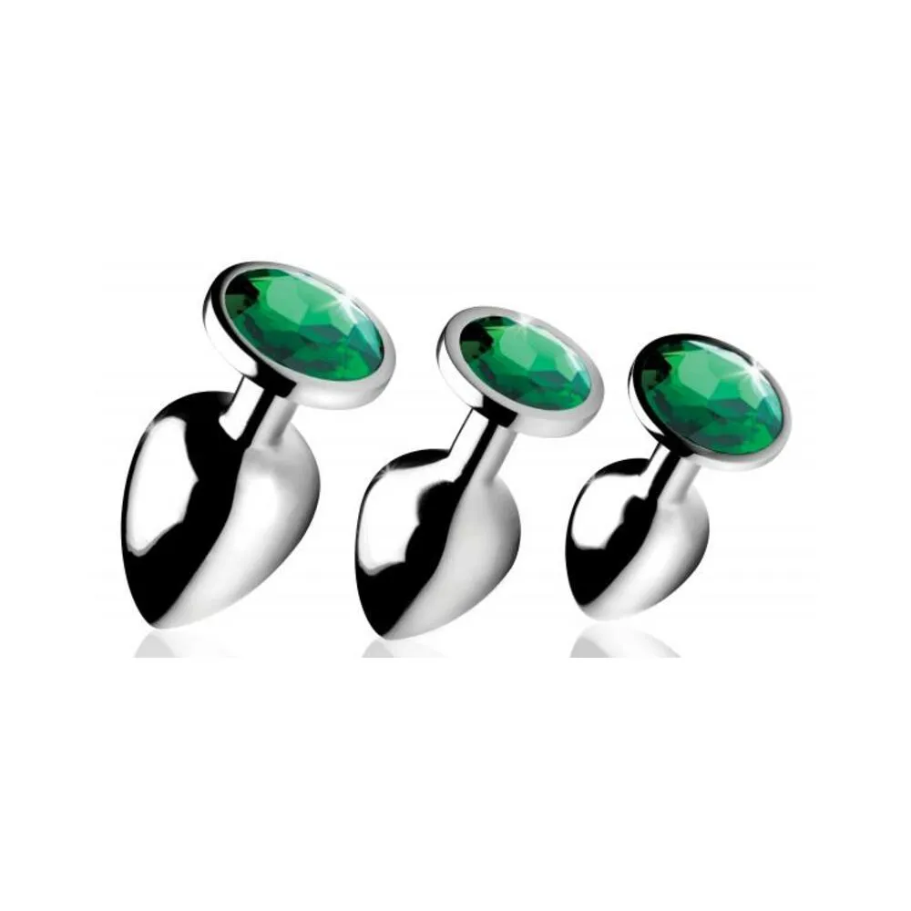 Bootysparks Emerald Gem Plug Set