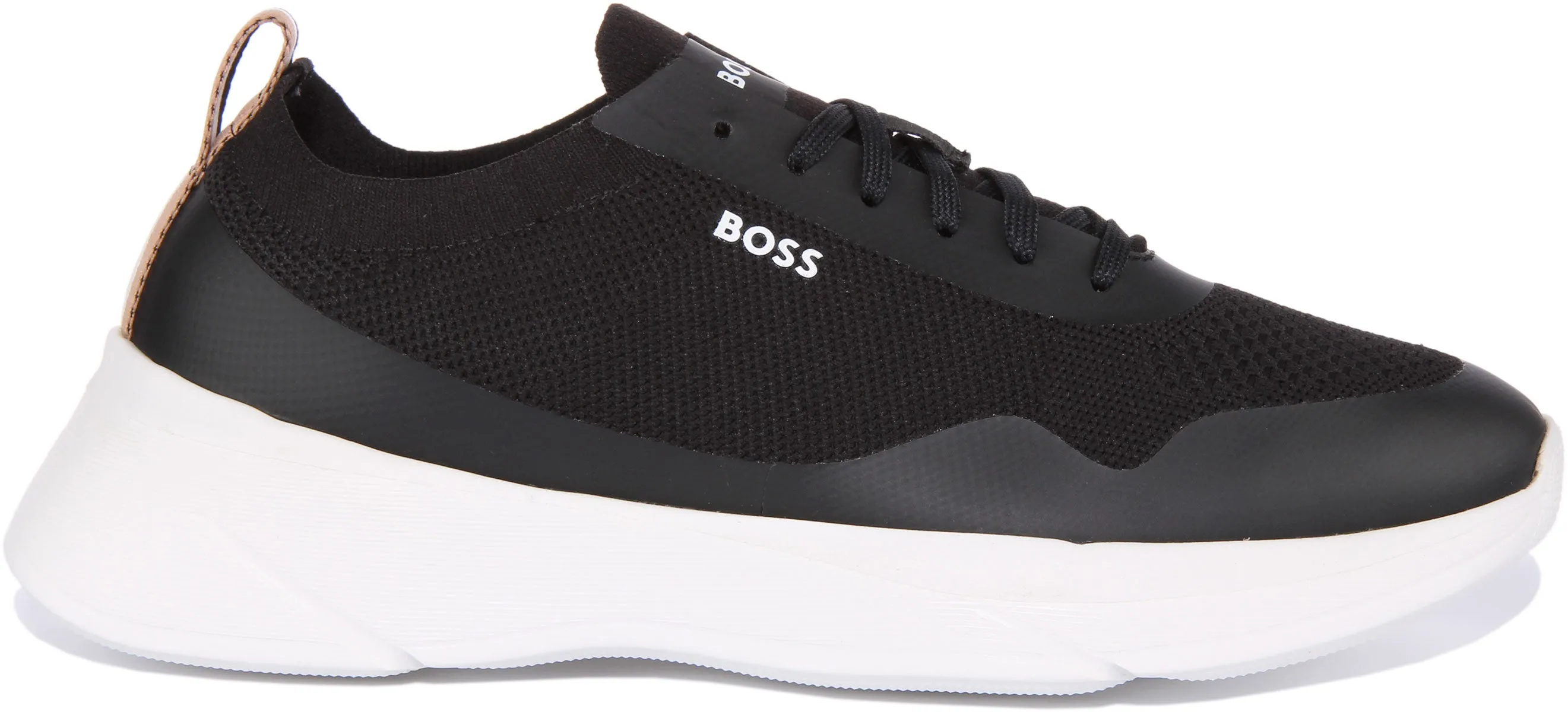 Boss Dean Runner Knit In Black For Men