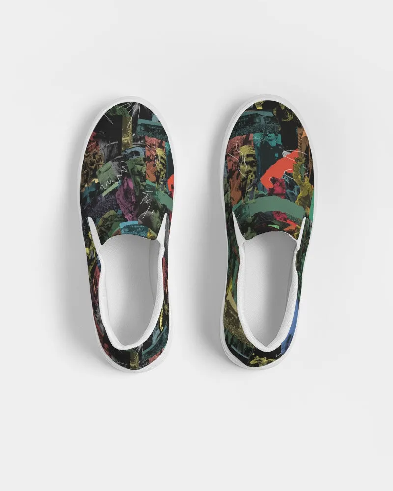 Cali Roots Riddim Collection All Over Print Mens Slip-On Canvas