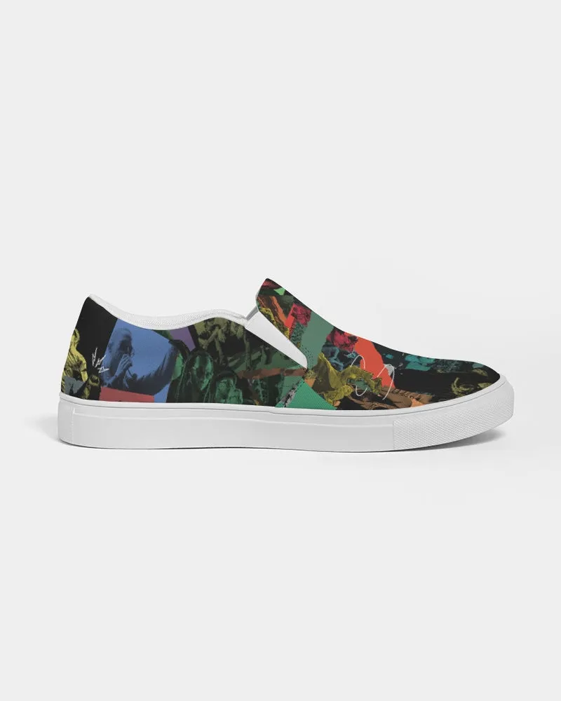 Cali Roots Riddim Collection All Over Print Mens Slip-On Canvas