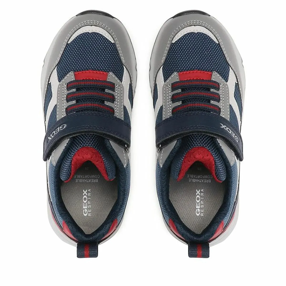 Children’s Casual Trainers Geox Rooner Grey Navy Blue