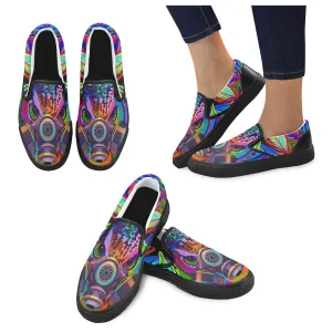 CHOUETT COLORING  Unusual Slip-on Canvas Shoes