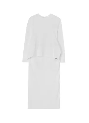 COMBED COTTON JERSEY DRESS