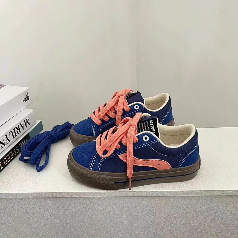 Contrast Color Canvas Shoes