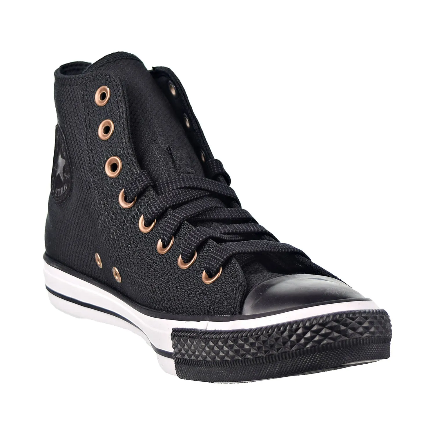 Converse Chuck Taylor All Star Debossed Hi Men's Shoes Black-White