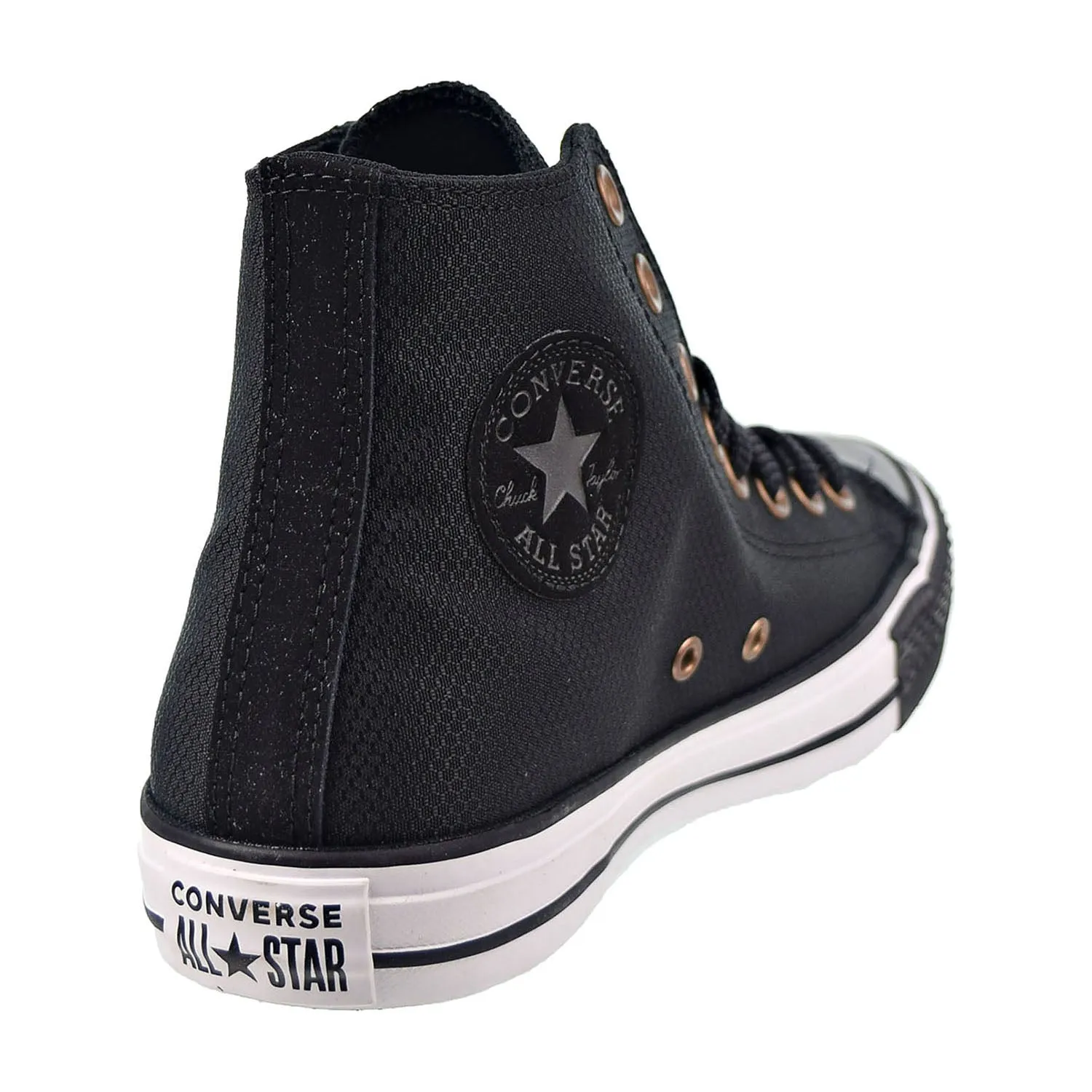 Converse Chuck Taylor All Star Debossed Hi Men's Shoes Black-White