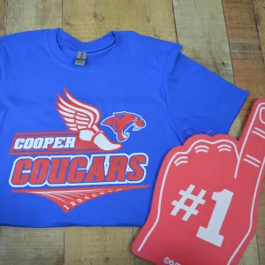 Cooper Cougars - Track T-Shirt