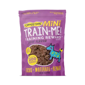 Crazy Dog Train-Me! Beef Flavor Dog Treats 4 Oz