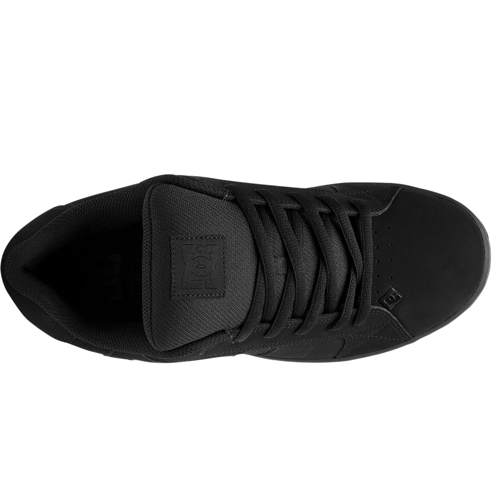 DC Shoes Mens Net Leather Trainers - Black