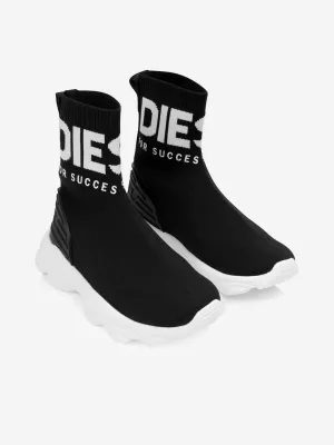 Diesel Boys Logo Sock Trainers