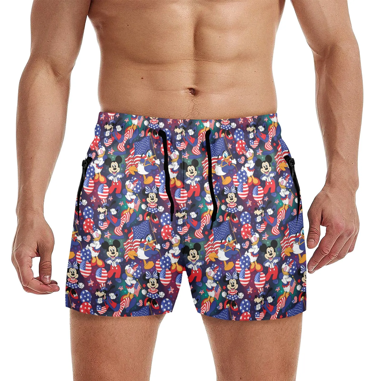 Disney America Men's Quick Dry Athletic Shorts